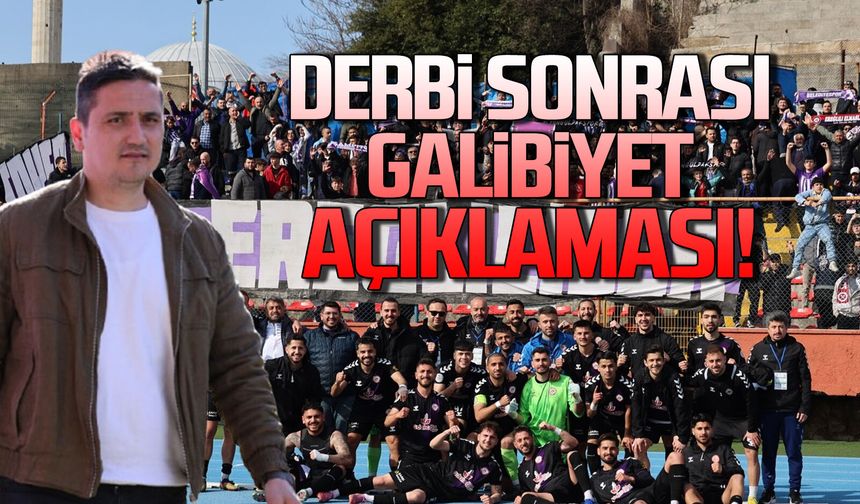 Derbi sonrası Yılmaz'dan galibiyet açıklaması