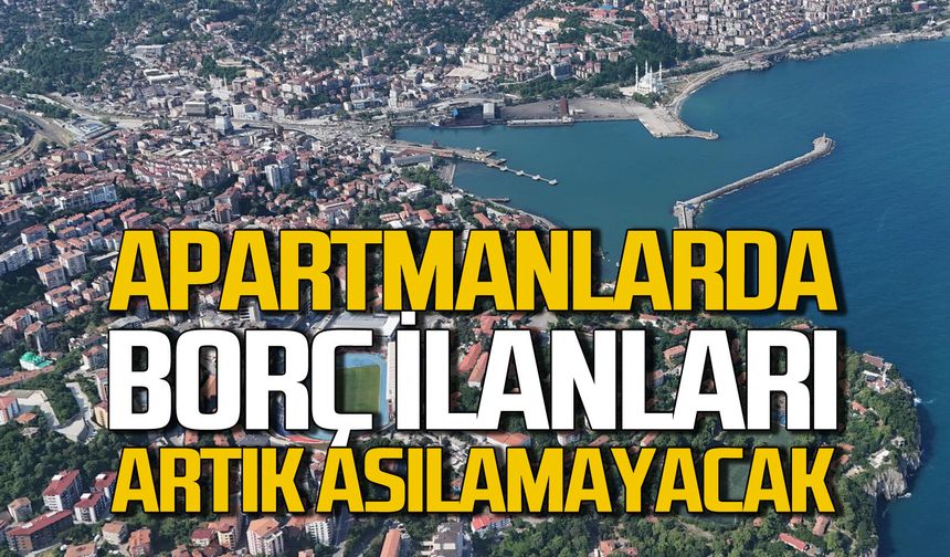 Apartmanlarda borç ilanları artık asılamayacak!