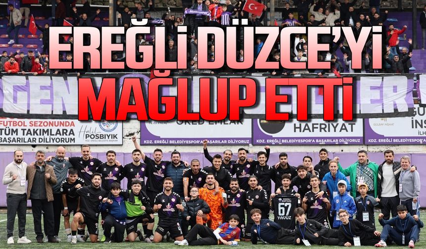 Ereğli, muhteşem taraftarı önünde Düzcespor’u 2-0 mağlup etti