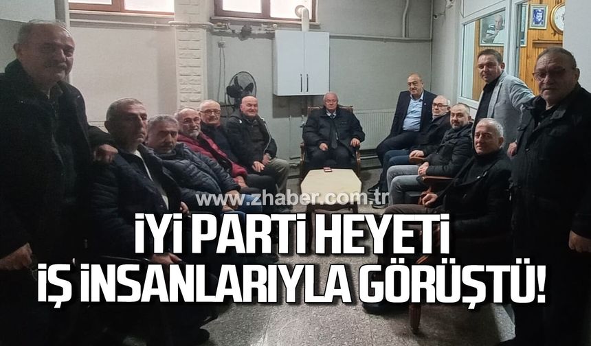 İYİ Parti heyeti Devrek’te iş insanlarıyla görüştü
