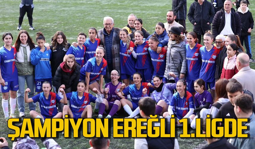 Şampiyon olan Kdz. Ereğli Lisesi 1. lige yükseldi