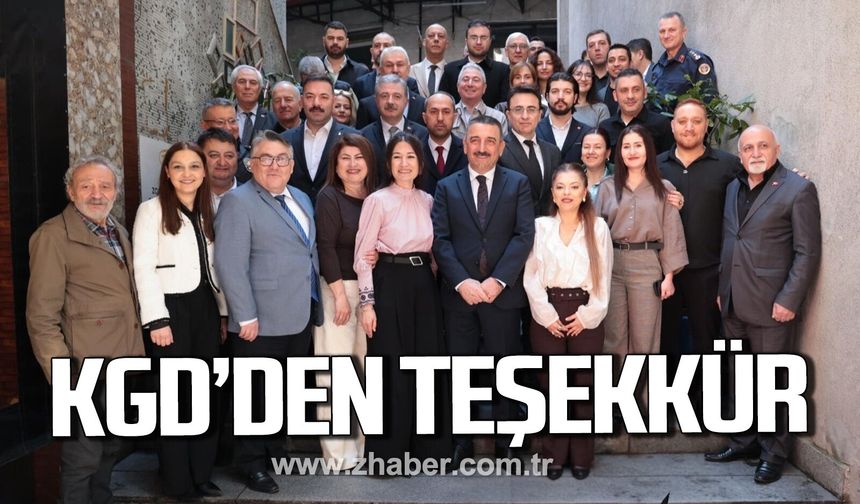 KGD’DEN TEŞEKKÜR