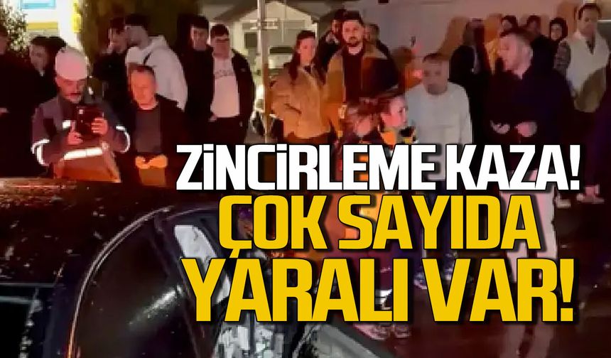 Bartın'da zincirleme kaza! Çok sayıda yaralı var