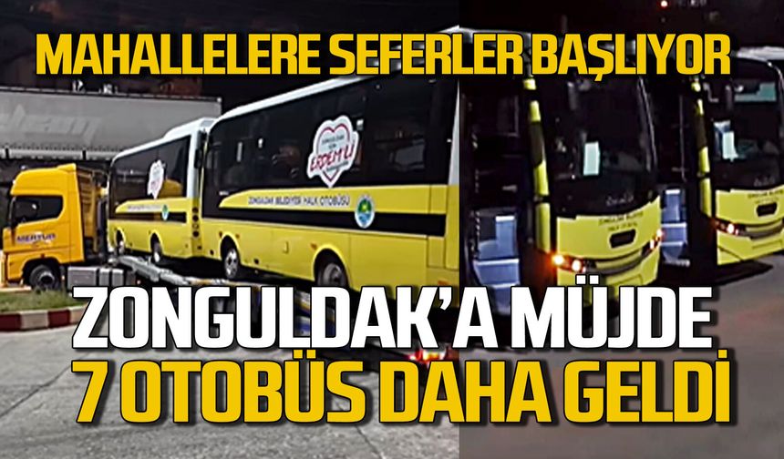 Zonguldak Belediyesi 7 sıfır otobüs daha aldı: Diğer hatlar da başlıyor