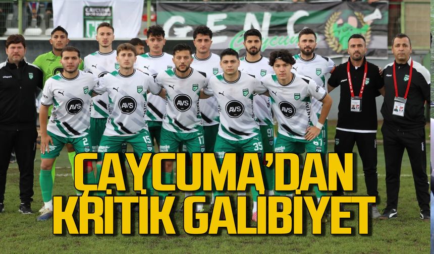 Çaycumaspor deplasmanda gol olup yağdı