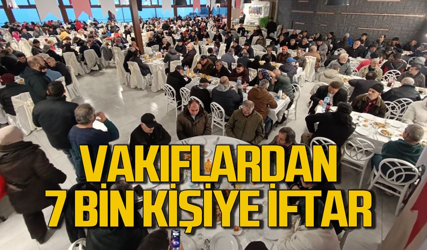 Vakıflar Bölge Müdürlüğü Zonguldak'ta 15 günde 7 bin kişiye iftar verdi