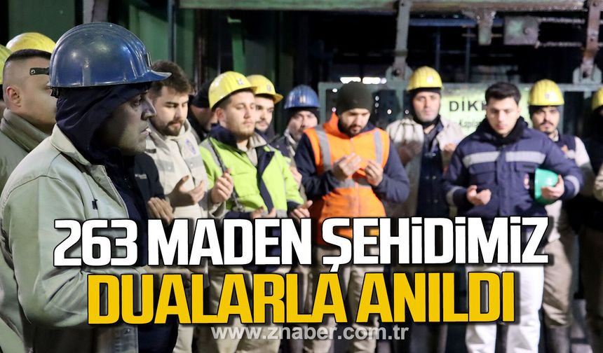 Kozlu'da 263 maden şehidimiz dualarla anıldı.