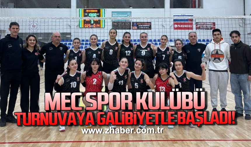MEC Spor Kulübü turnuvaya galibiyetle başladı
