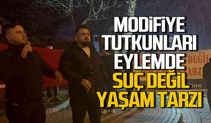 Modifiye tutkunları Zonguldak'ta eylemde