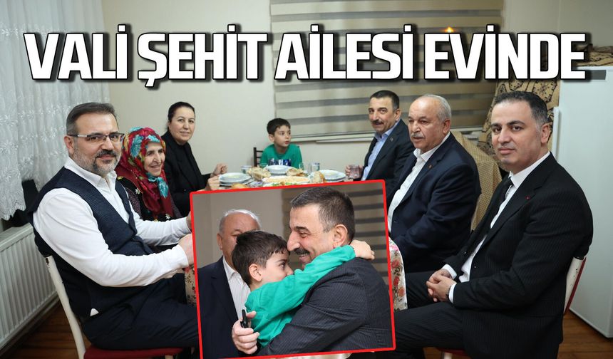 Vali Osman Hacıbektaşoğlu Yorulmaz ailesine misafir oldu