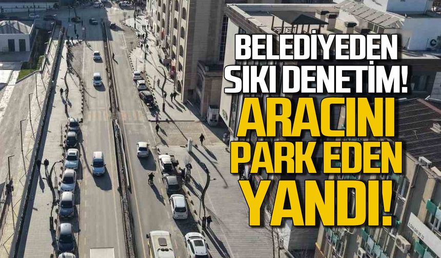Belediyeden sıkı denetim... Park eden yandı