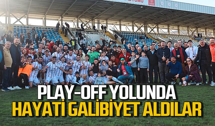 Devrek Belediyespor play-off yolunda önemli galibiyete imza attı