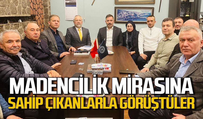 Zonguldak'ta madencilik mirasına sahip çıkanlarla görüştüler