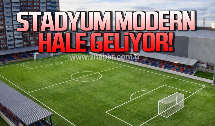 Ereğli stadı modern hale geliyor