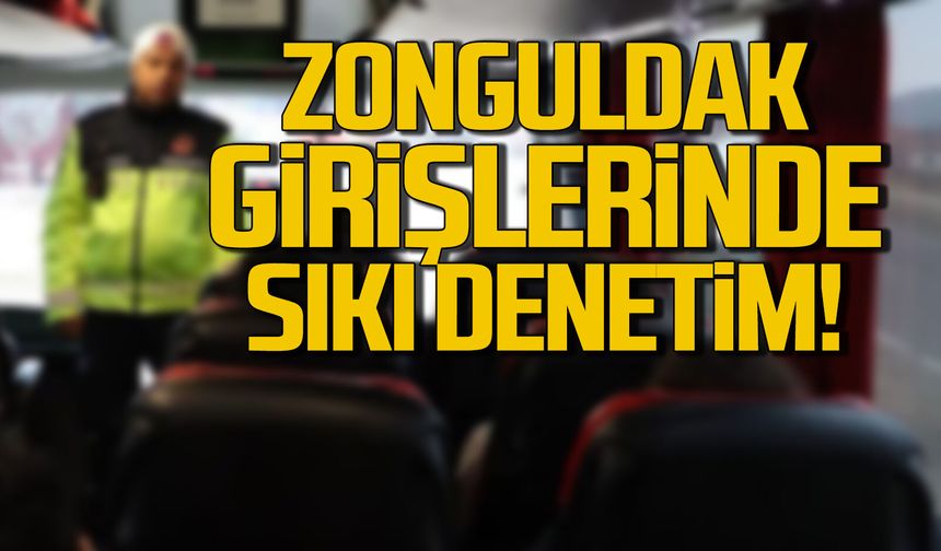 Zonguldak girişlerinde sıkı denetim... Yolcular tek tek kontrol edildi