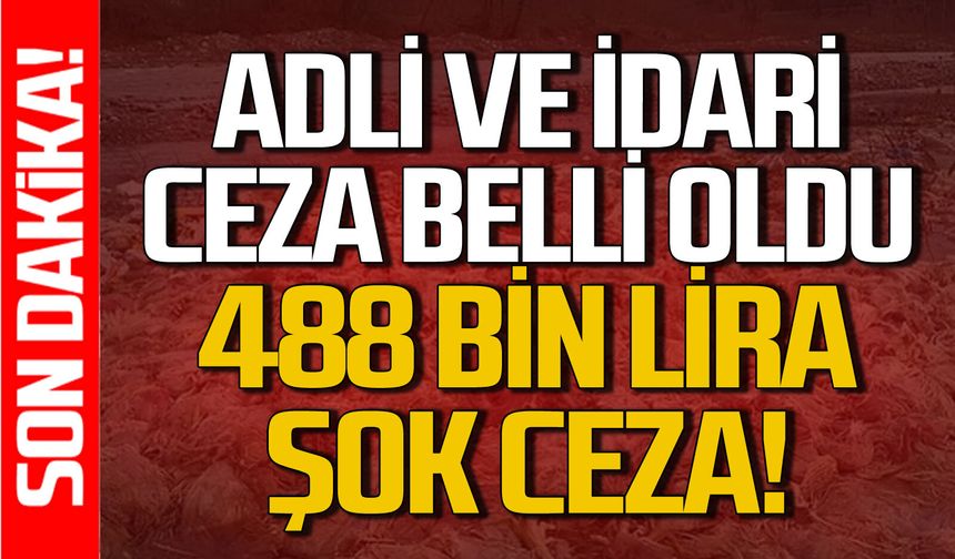 Adli ve  idari soruşturma cezası belli oldu: 488 bin lira ceza kesildi!