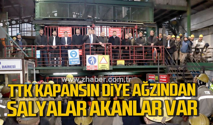 Hakan Yeşil madenciyi bilgilendirdi. "Her türlü zorluğa sizlerle beraber göğüs gereceğiz"