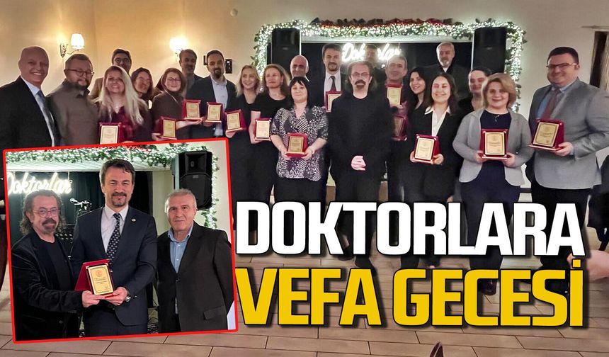 Zonguldak Tabip Odası’ndan doktorlara vefa gecesi