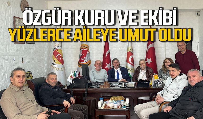 Özgür Kuru: Yüzlerce aileye umut olduk