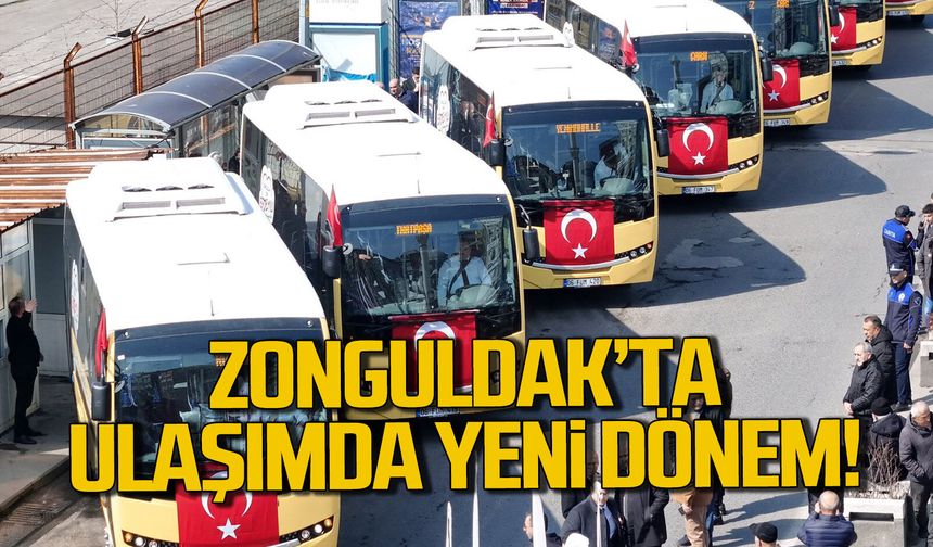 Zonguldak’ta yeni halk otobüsleri hizmete girdi