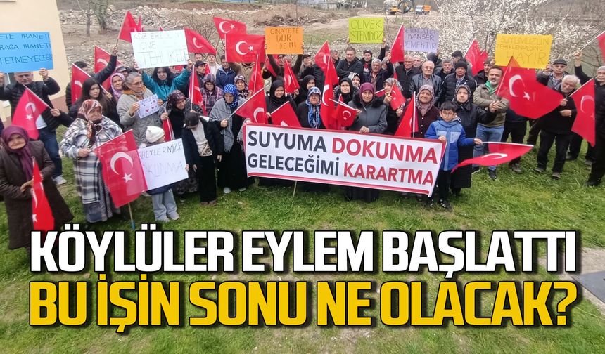 Zonguldak Ereğli'de köylüler eylem başlattı