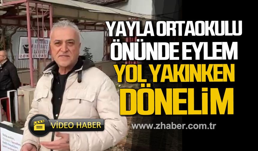 Yayla Ortaokulu’nda yıkıma tepki sürüyor. “Yol yakınken dönelim”
