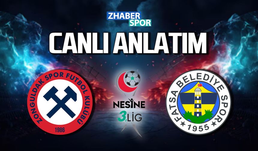 Zonguldakspor- Fatsa Belediyespor canlı anlatım 29.03.2026