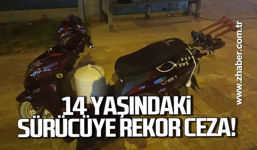 Çaycuma’da 14 Yaşındaki sürücüye rekor ceza