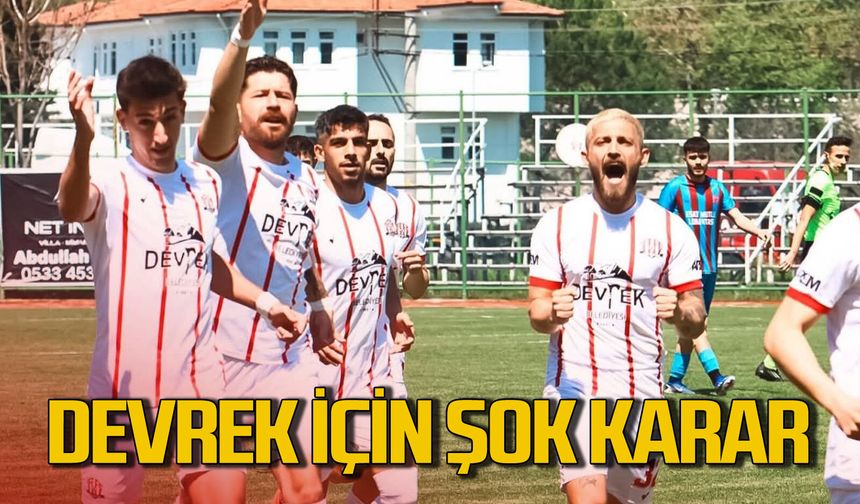 Bartınspor-Devrek Belediyespor maçı öncesi Devrek'e şok karar!