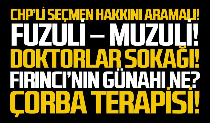 CHP’li seçmen hakkını aramalı!