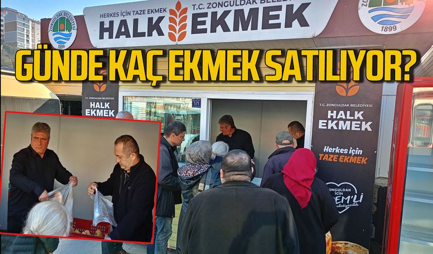 Zonguldak Belediyesi Halk Ekmek büfelerinde günde kaç ekmek satılıyor?