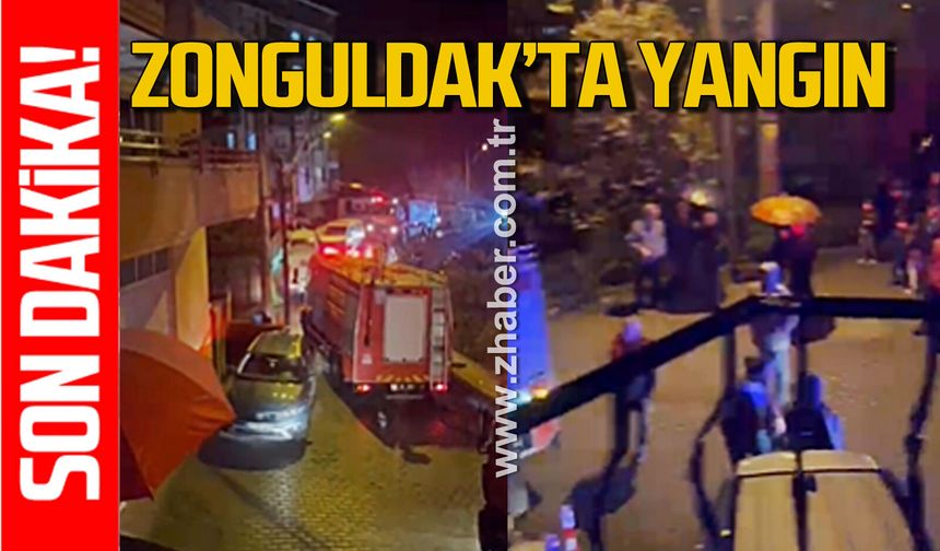 Zonguldak’ta çıkan yangın panik yaşattı: Ekipler olay yerinde