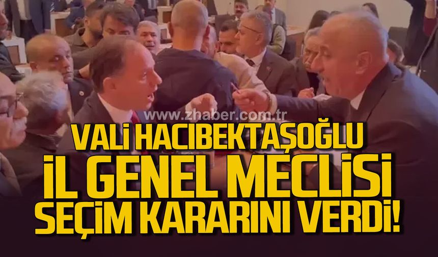 Vali Osman Hacıbektaşoğlu il genel meclisi seçim sonucunu onayladı