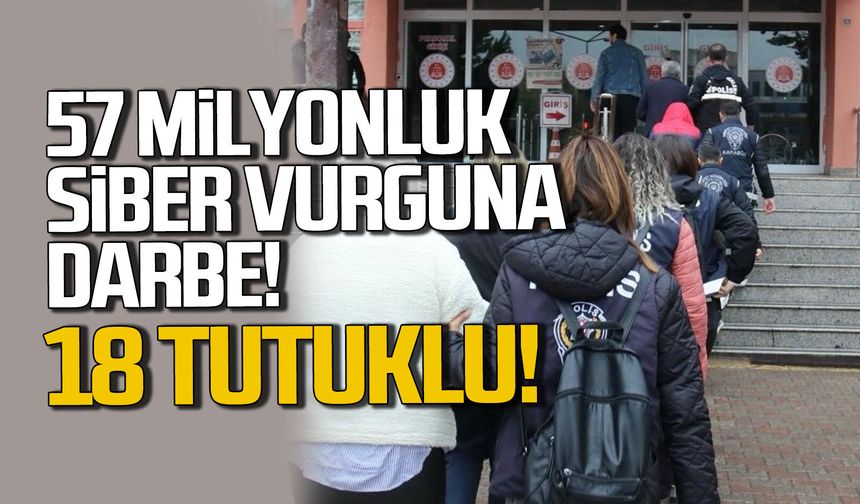 Karabük'te 57 milyonluk siber vurgunu. 18 tutuklu.