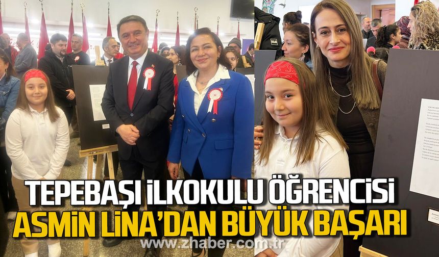 Tepebaşı İlkokulu öğrencisi Asmin Lina Kütük'ten büyük başarı.