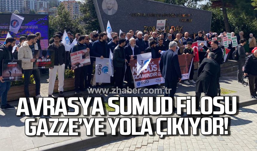 Avrasya Sumud filosu Gazze'ye yola çıkıyor