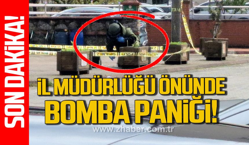 Bartın Çevre Şehircilik Müdürlüğü önünde bomba paniği