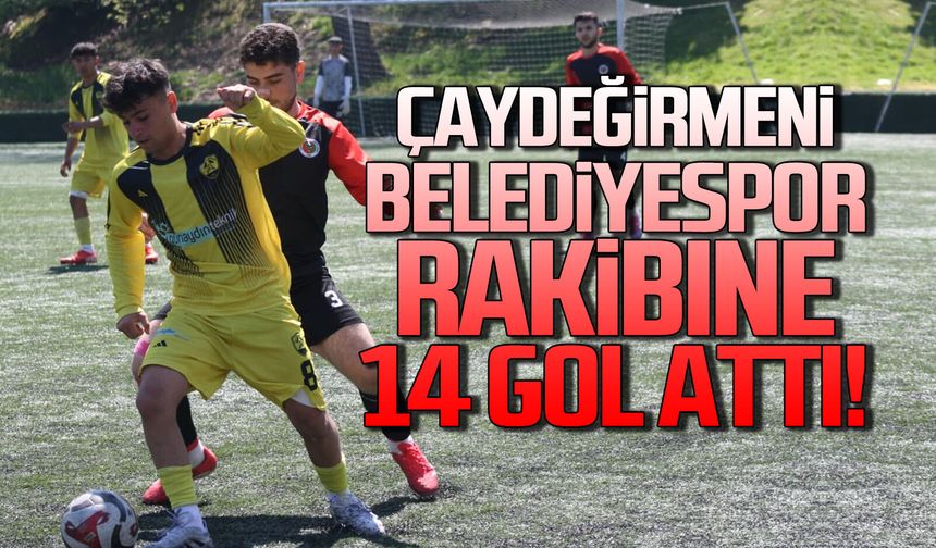 Çaydeğirmeni Belediyespor rakibine 14 gol attı!