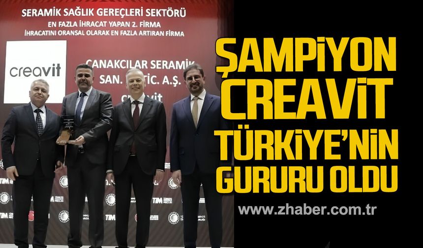 Şampiyon Creavit Türkiye'nin gururu oldu.