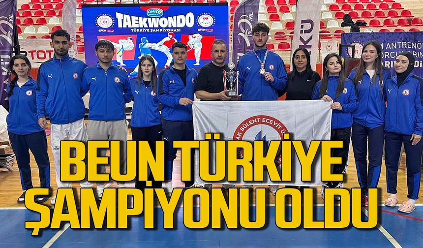 BEUN, Tekvando Şampiyonası’ndan Altın Madalya ve 3’üncülük Kupası ile döndü