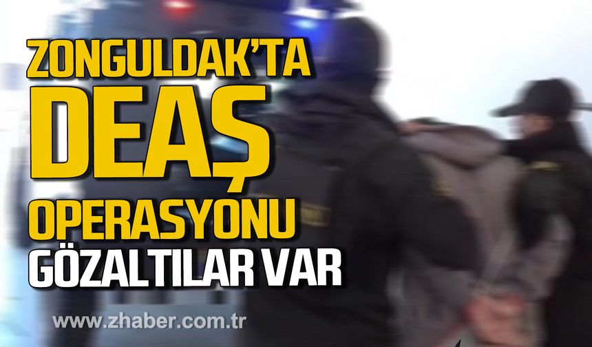 Zonguldak'ta DEAŞ operasyonu. Gözaltılar var.