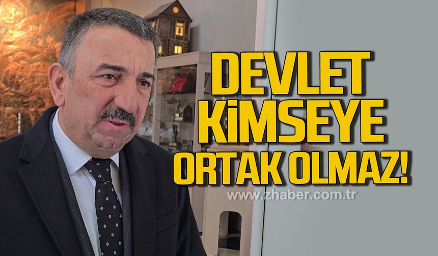 Vali Hacıbektaşoğlu: "Devlet kimseye ortak olmaz"