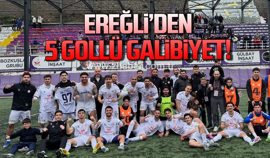 Ereğli'den 5 gollü galibiyet