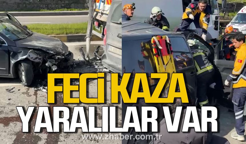 Zonguldak'ta feci kaza. Yaralılar var