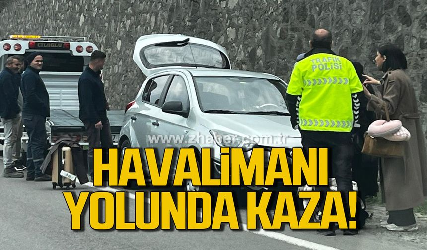 Zonguldak Havalimanı mevkiinde kaza