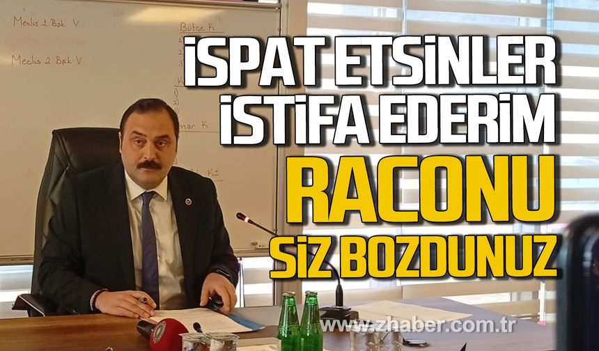 Altuğ Dökmeci; "İspat etsinler istifa ederim, raconu siz bozdunuz"
