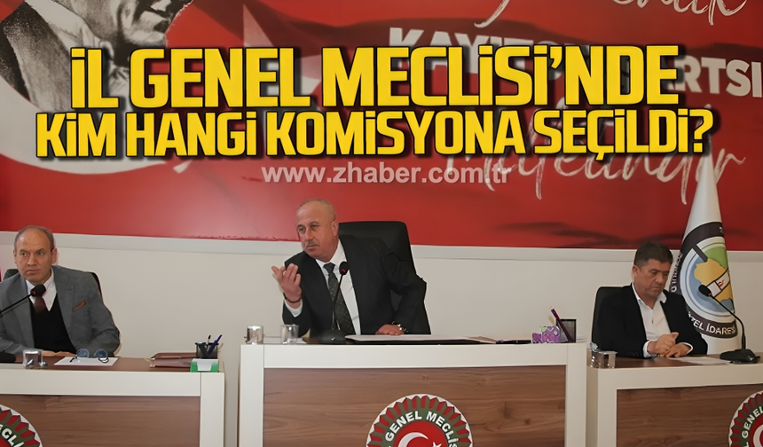 Zonguldak İl Genel Meclisi'nde kim hangi komisyona seçildi?