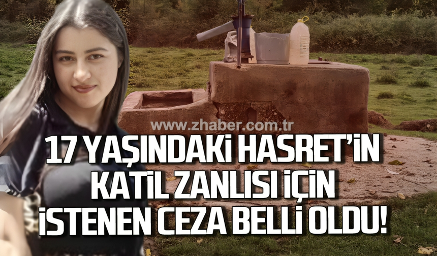 Cesedi su kuyusunda bulunan 17 yaşındaki Hasret'in katil zanlısına müebbet hapis cezası talebi