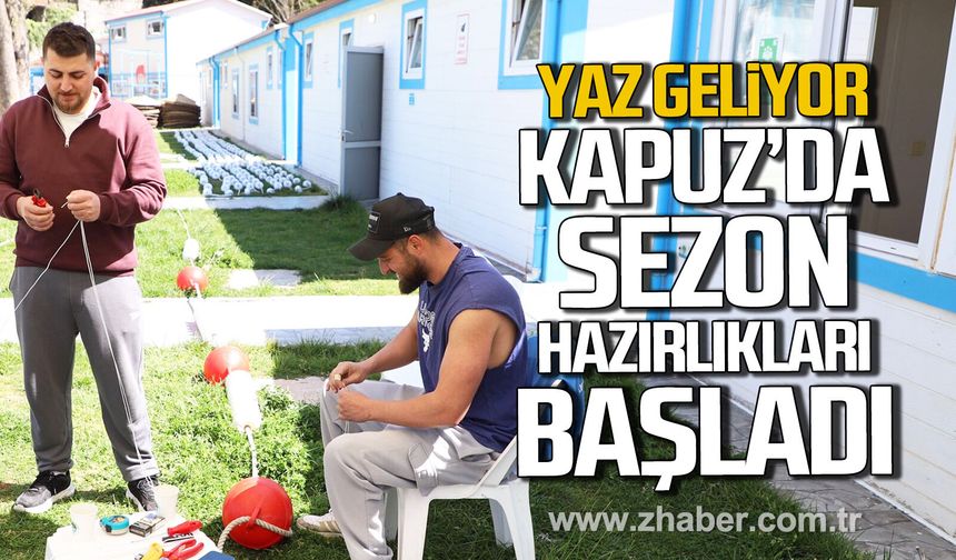 Kapuz Plajı’nda sezona hazırlık çalışmaları başladı.