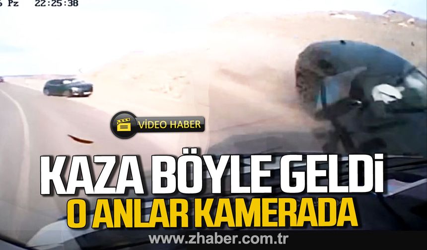 Kilimli'de korkutan kaza. Saniye saniye kaza anı.